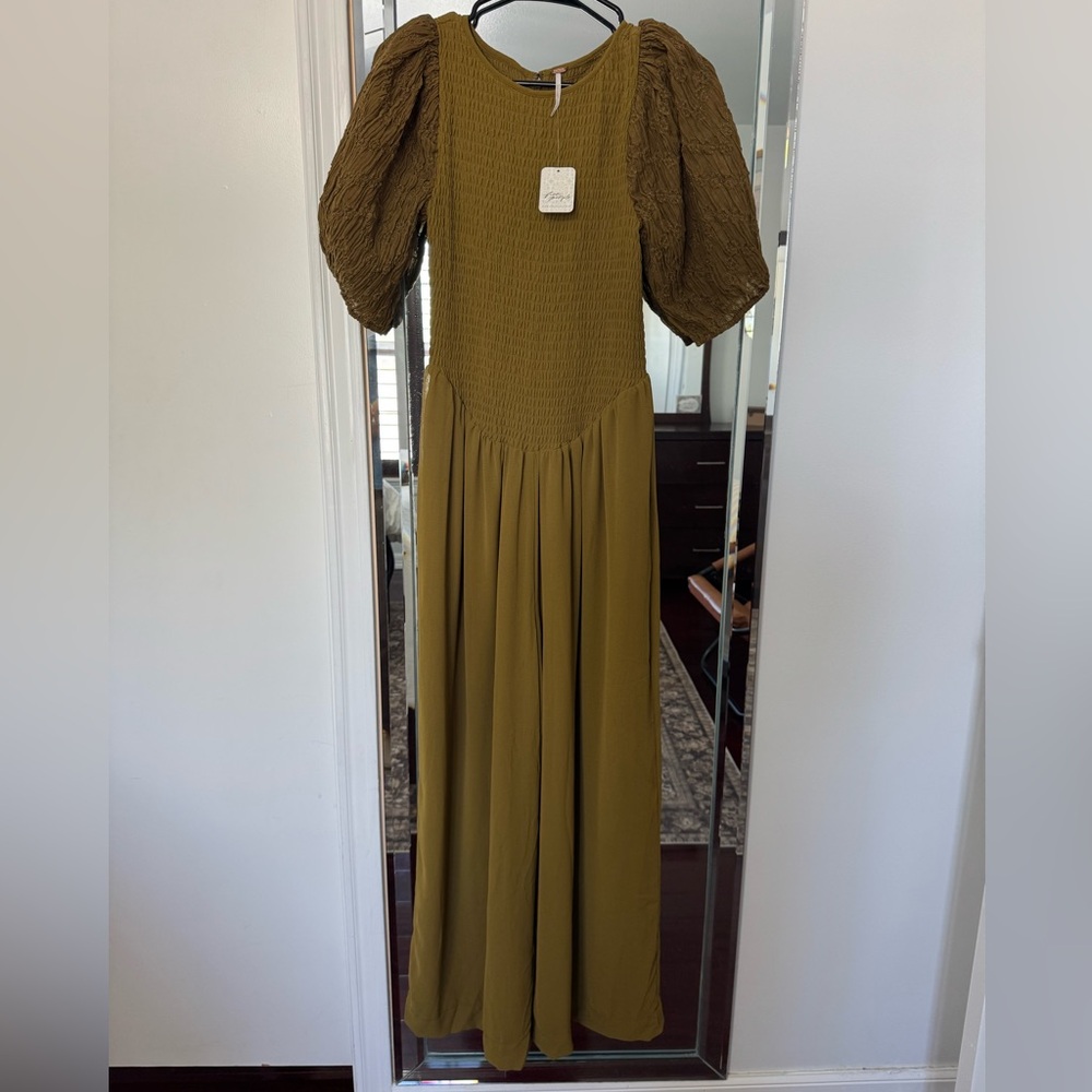 Free People Temperley Puff Sleeve Jumpsuit